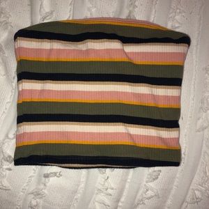 hollister stripped tube top